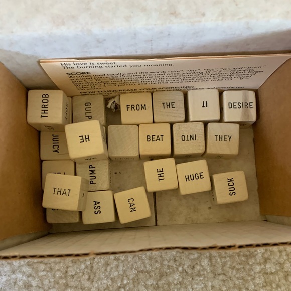 Dirty Words: The Game in the Plain Brown Wrapper Adult Dice Game w/ Instructions - Picture 2 of 4